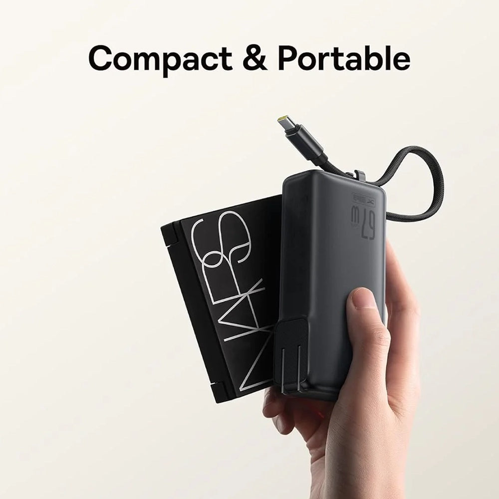 Batería Externa Baseus Nomos NT11 Omni US, 10000mAh, 67W, QC + PD, 1 x USB-A - 2 x USB-C, Negra P10078807123-00