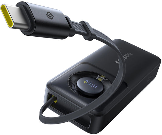 Batería Externa Baseus OS Free2Pull, 10000mAh, 30W, PD, 2 x USB-C, Negra P10073701123-00