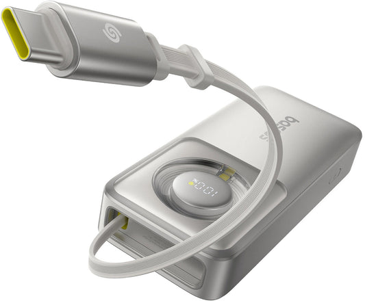 Batería Externa Baseus OS Free2Pull, 10000mAh, 30W, PD, 2 x USB-C, Gris P10073701843-00
