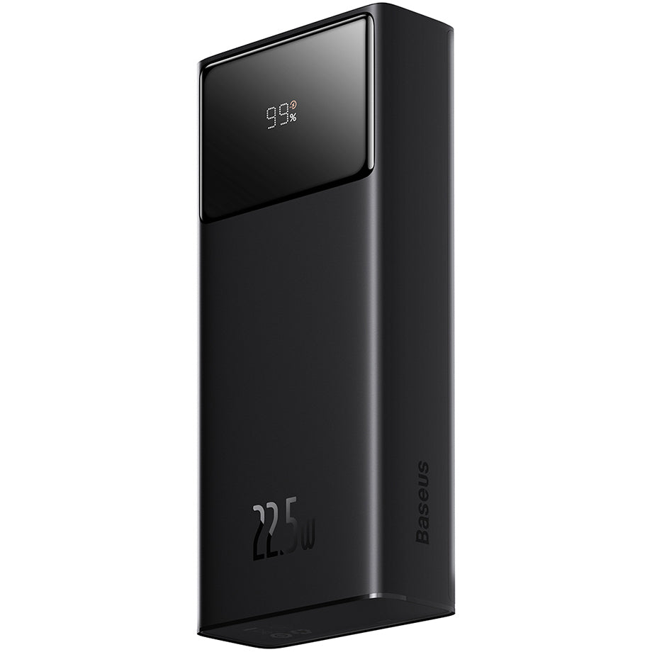Batería Externa Baseus Star Lord, 20000mAh, 22.5W, QC + PD, 1 x USB-C - 2 x USB-A, Negra PPXJ080001