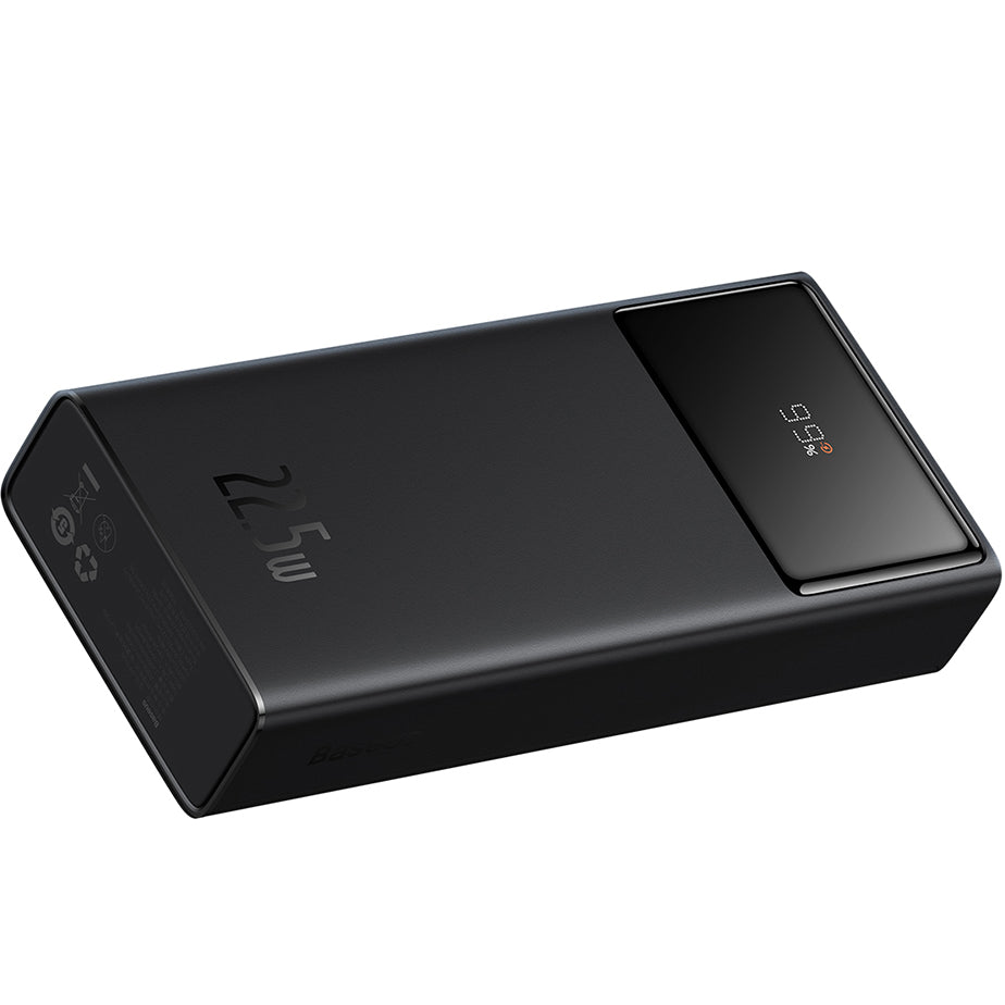 Batería Externa Baseus Star Lord, 20000mAh, 22.5W, QC + PD, 1 x USB-C - 2 x USB-A, Negra PPXJ080001