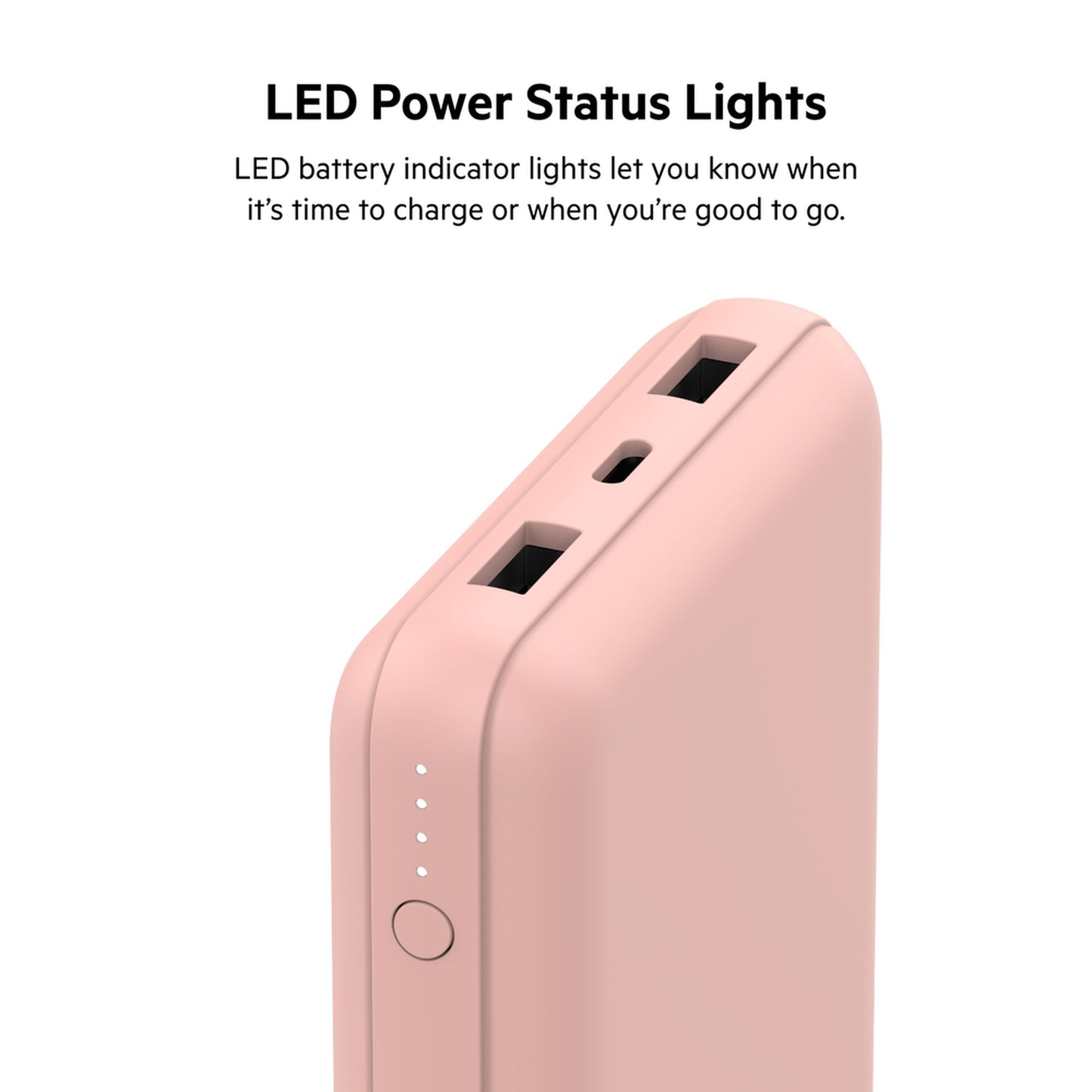 Batería Externa Belkin BoostCharge, 20000mAh, 15W, 1 x USB-C - 2 x USB-A, Rosa Dorado BPB012btRG