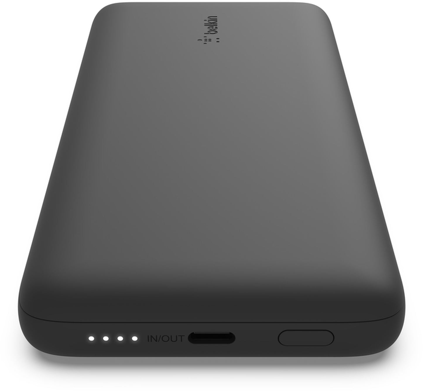 Batería Externa Belkin BoostCharge Plus, 10000mAh, 23W, QC + PD, 1 x Lightning - 2 x USB-C, Negra BPB006btBLK