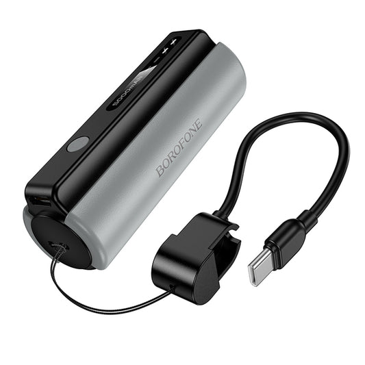 Batería Externa Borofone BJ87 Star, 5000mAh, 10W, 1 x USB-C, Gris