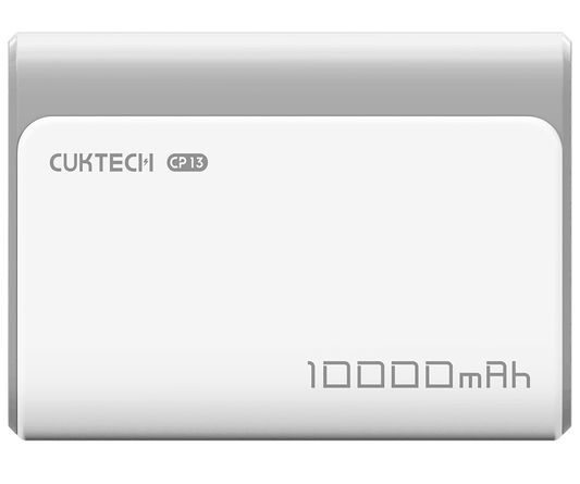 Batería Externa Cuktech CP13, 10000mAh, 30W, QC + PD, 1 x USB-A - 1 x USB-C, Gris