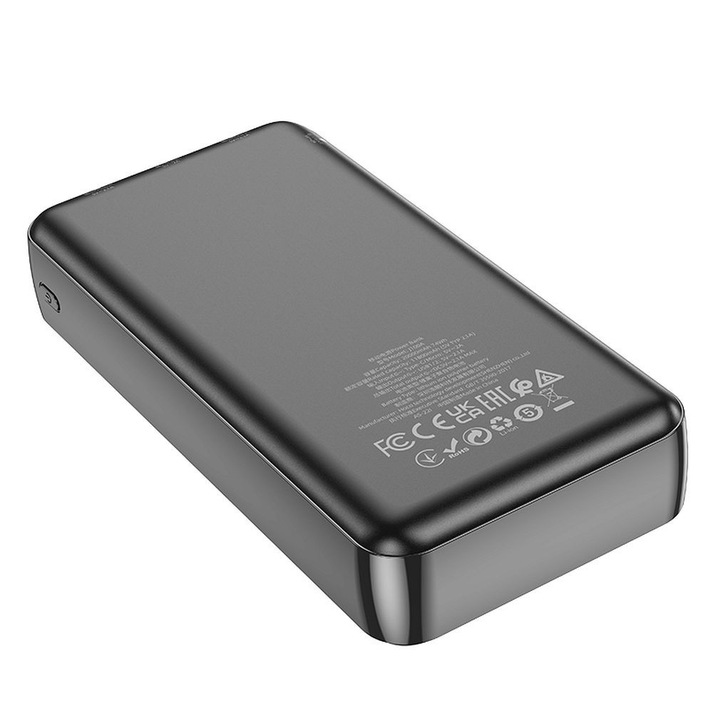 Batería Externa HOCO J100A, 20000mAh, 10W, 2 x USB-A, Negra