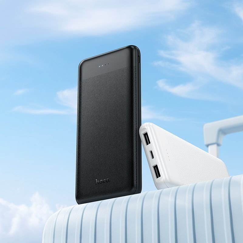 Batería Externa HOCO J153 Stability, 10000mAh, 10W, 2 x USB-A, Negra