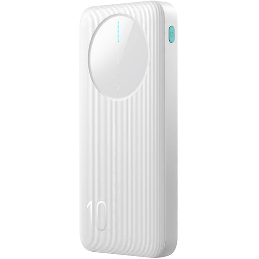 Batería Externa Joyroom JR-PBF12, 10000mAh, 12W, 1 x USB-C - 2 x USB-A, Blanca