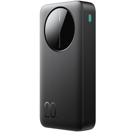 Batería Externa Joyroom JR-PBF14, 20000mAh, 12W, 1 x USB-C - 2 x USB-A, Negra