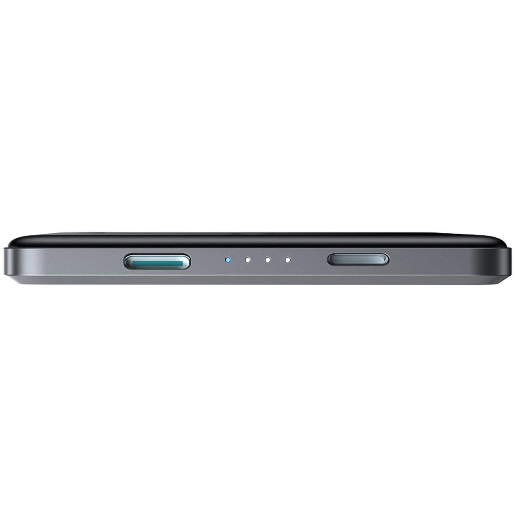Batería Externa Inalámbrica Joyroom JR-PBM08, 5000mAh, 20W, PD + FQI, 1 x QI - 1 x USB-C, Gris