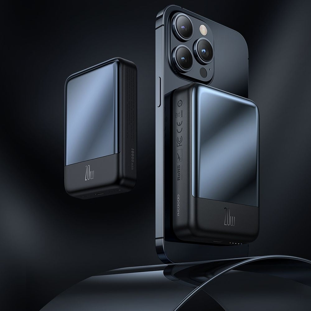 Batería Externa Inalámbrica McDodo MC-4261 Ambilight, 10000mAh, 20W, PD + FQI, 1 x QI - 1 x USB-C, Negra