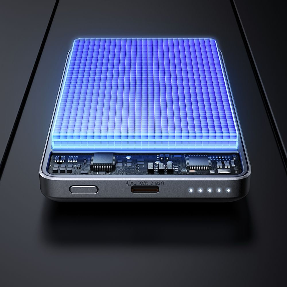 Batería Externa Inalámbrica McDodo MC-4651 Meta, 10000mAh, 20W, PD + FQI, 1 x QI - 1 x USB-C, Negra