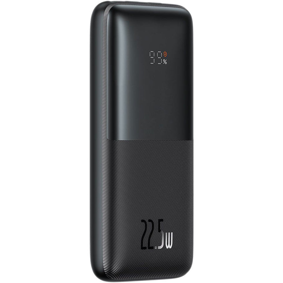 Batería Externa Baseus Bipow Pro, 10000mAh, 22.5W, QC + PD, 1 x USB-C - 2 x USB-A, Negra PPBD040001