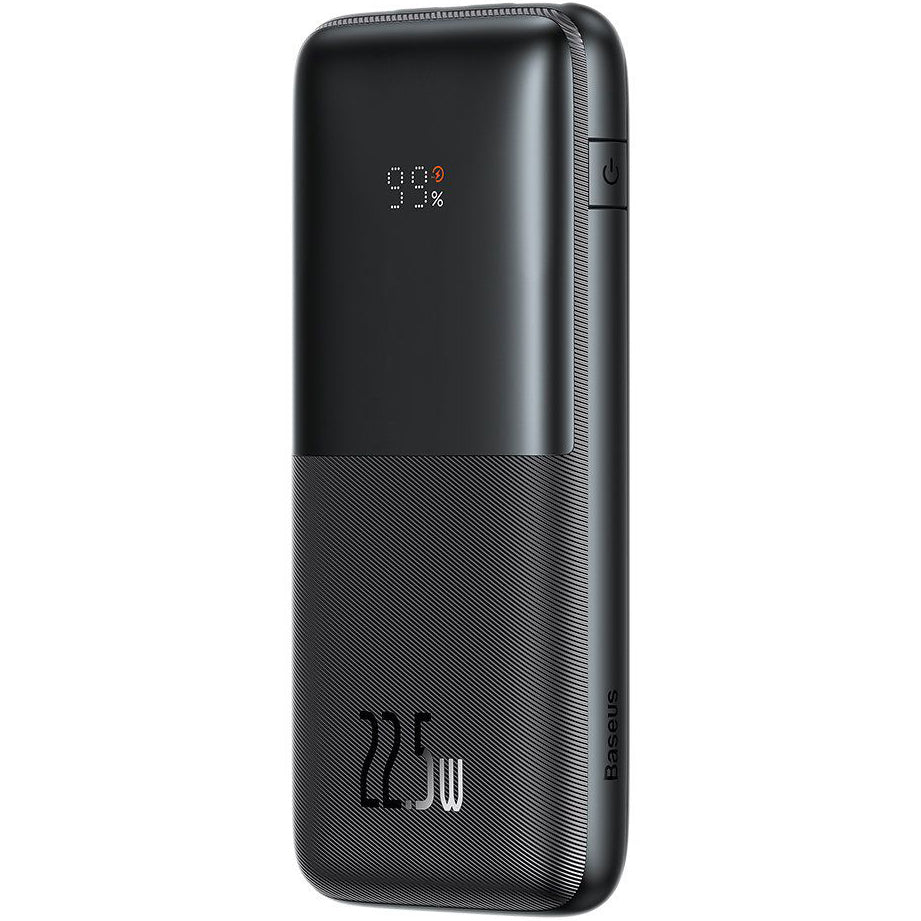Batería Externa Baseus Bipow Pro, 10000mAh, 22.5W, QC + PD, 1 x USB-C - 2 x USB-A, Negra PPBD040001
