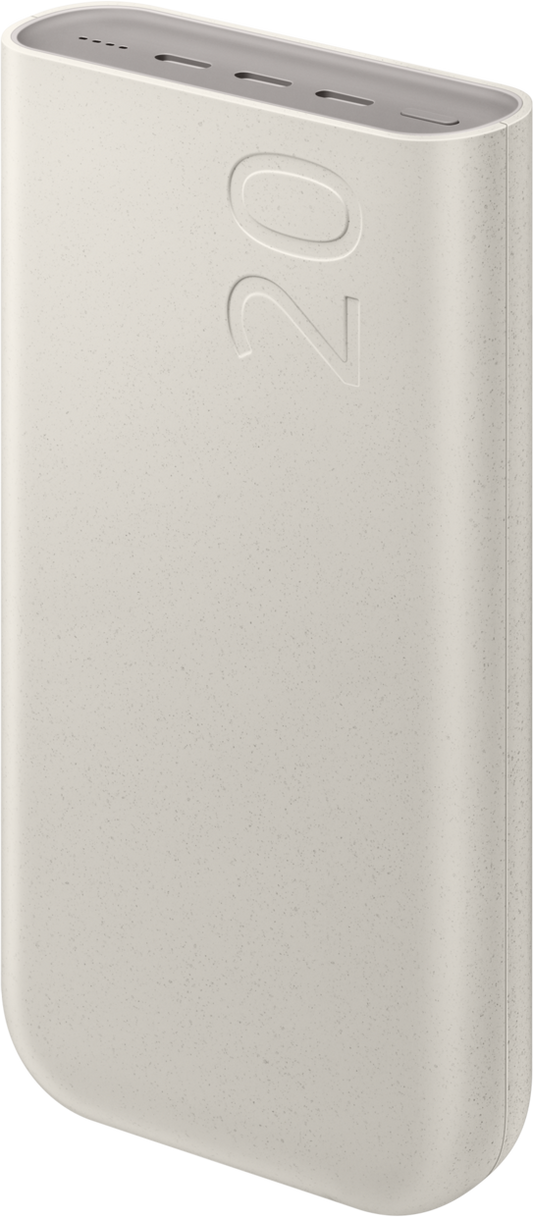 Batería externa Samsung, 20000mAh, 45W, PD, 3 x USB-C, Beige EB-P4520XUEGEU