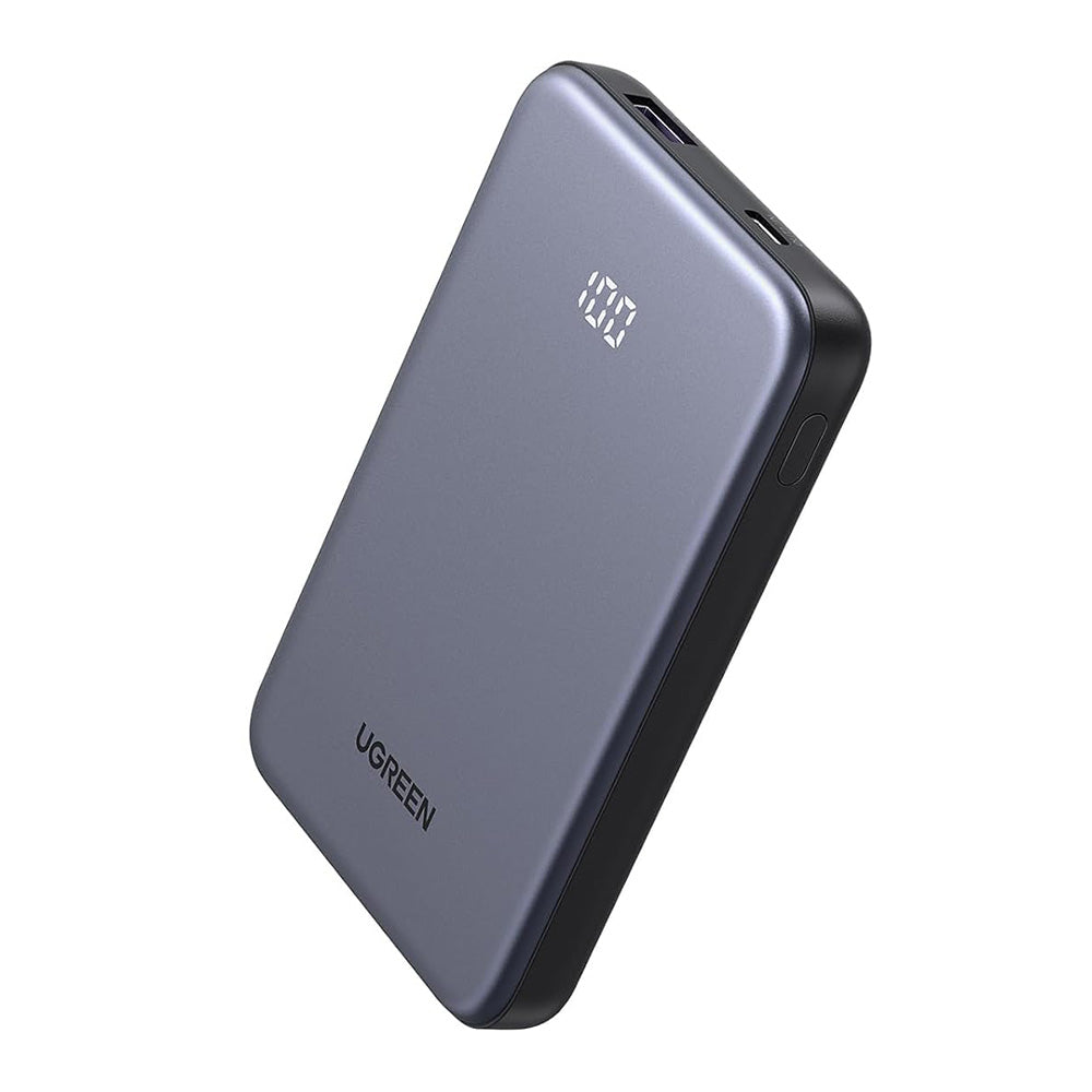 Batería Externa UGREEN 75131B, 10000mAh, 22.5W, QC + PD, 1 x USB-A - 1 x USB-C, Gris