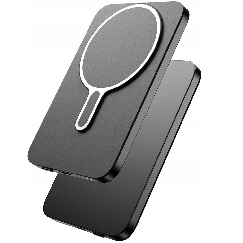 Batería Externa Inalámbrica 3MK MagSnap Go, 5000mAh, 20W, PD + FQI, 1 x QI - 1 x USB-C, Gris