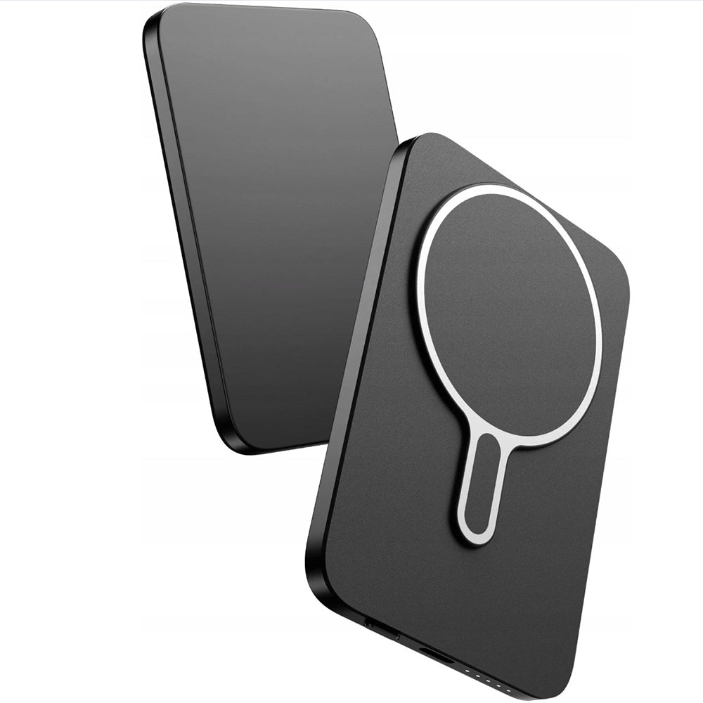 Batería Externa Inalámbrica 3MK MagSnap Go, 5000mAh, 20W, PD + FQI, 1 x QI - 1 x USB-C, Gris