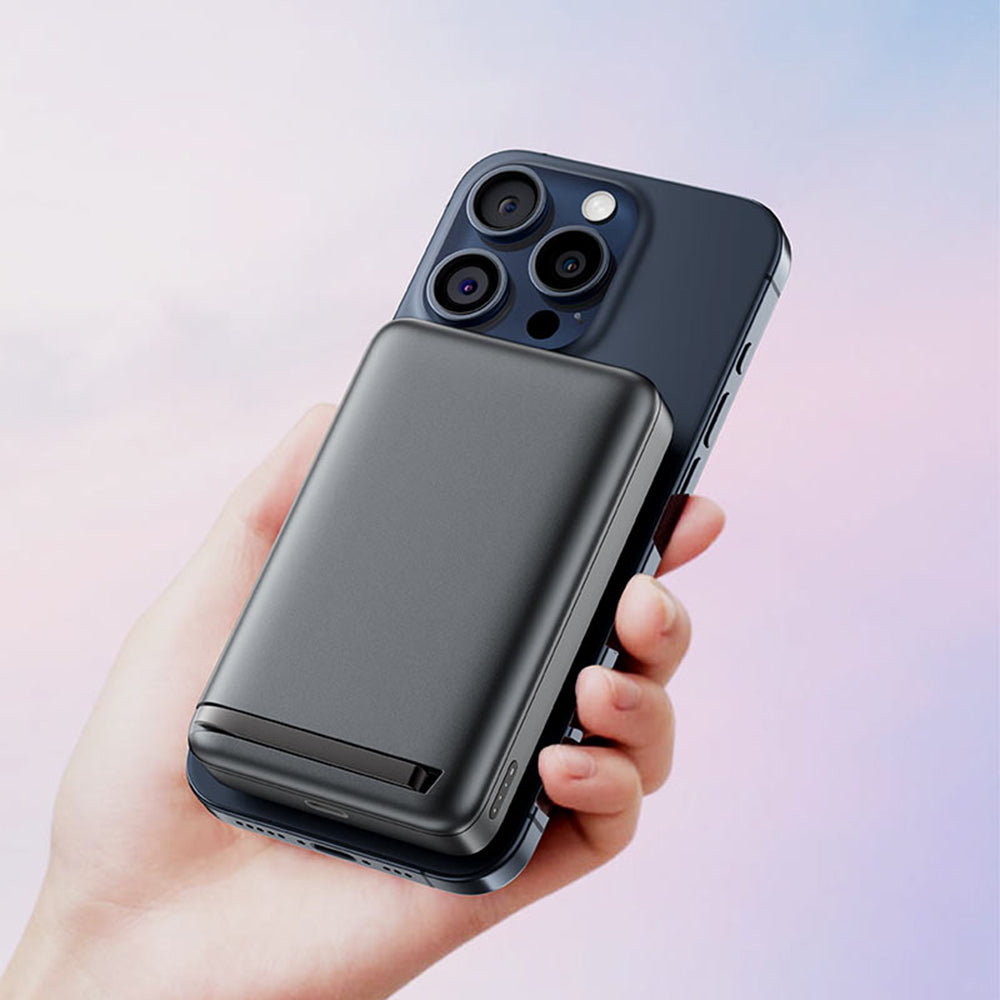Batería Externa Inalámbrica Acefast M11, 10000mAh, 30W, PD + FQI, 1 x QI - 1 x USB-C, Negra