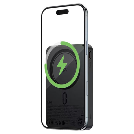 Batería Externa Inalámbrica Acefast M31, 10000mAh, 22.5W, QC + PD + FQI, 1 x QI - 1 x USB-A - 2 x USB-C, Negra
