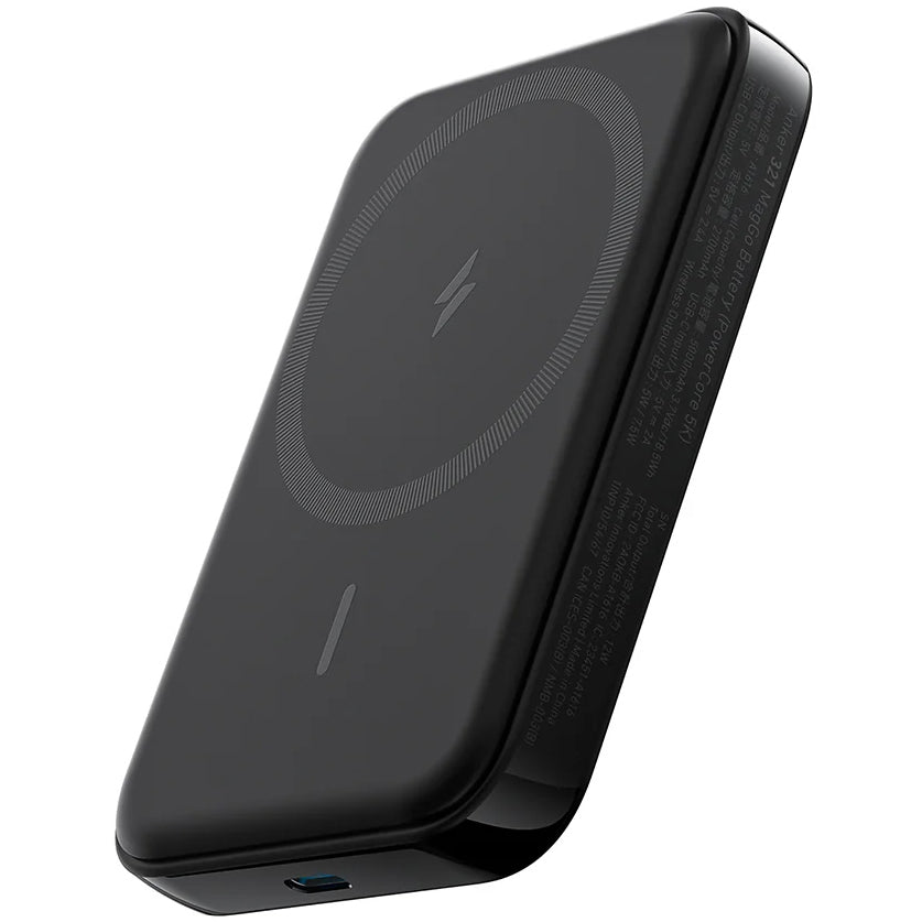Batería externa inalámbrica Anker 321 MagGo, 5000mAh, 7.5W, 1 x IQ, Negro A1616G11