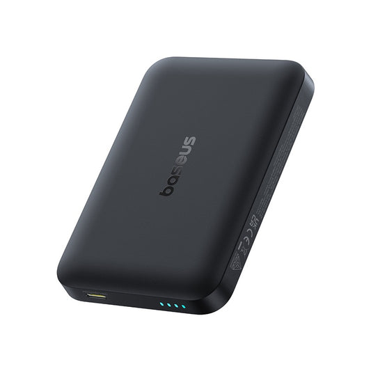 Batería Externa Inalámbrica Baseus EnerFill FM11, 10000mAh, 30W, PD + FQI, 1 x QI - 1 x USB-C, Negra