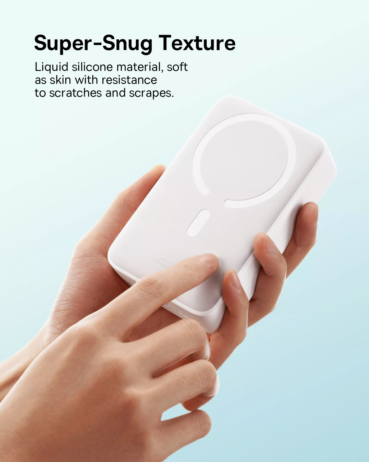 Batería Externa Inalámbrica Baseus EnerFill FM41 Mini, 20000mAh, 20W, PD + FQI, 1 x QI - 1 x USB-C, Blanca E0027U01