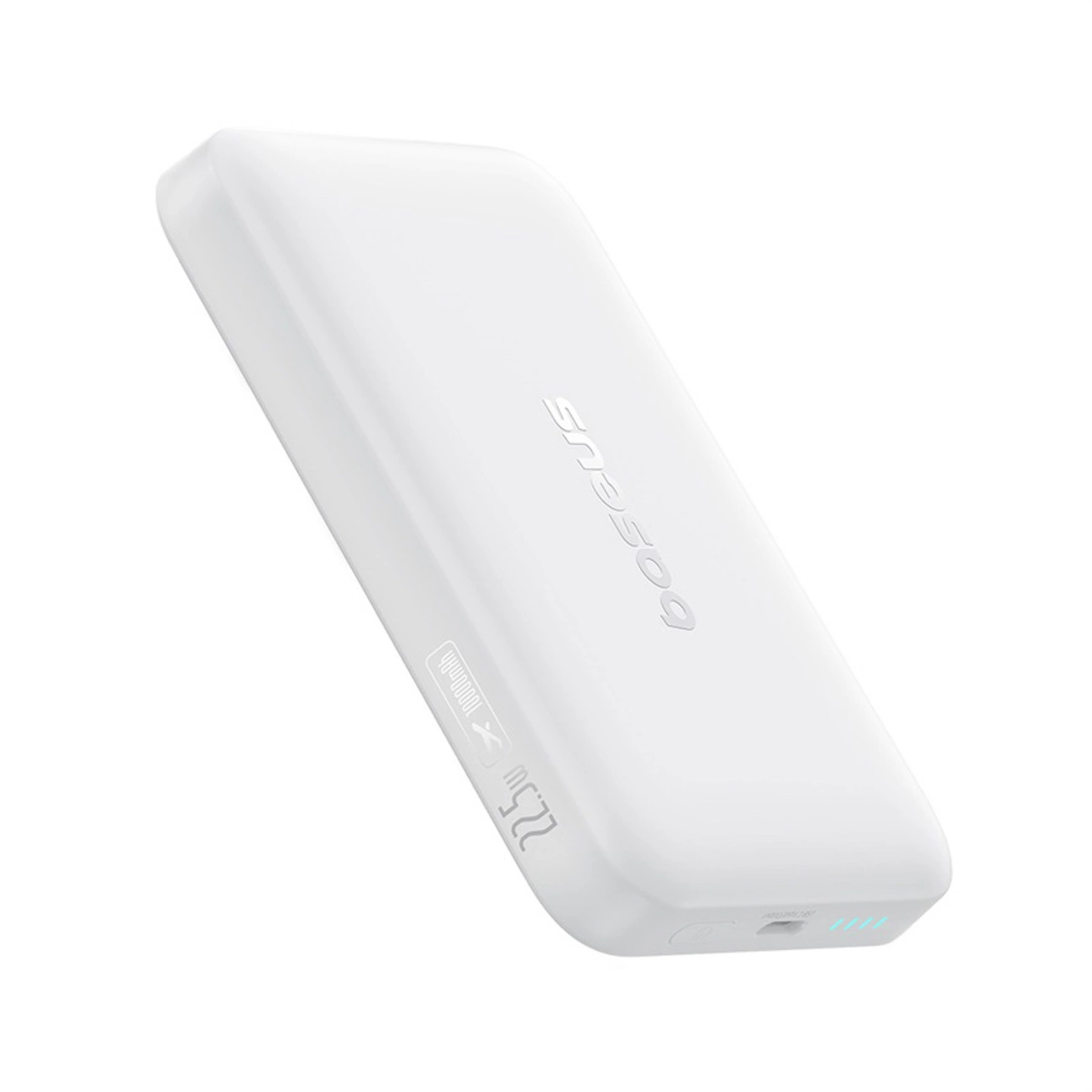 Batería Externa Inalámbrica Baseus EnerFill FM11 Ultra-Mini, 10000mAh, 22.5W, PD + FQI, 1 x QI - 1 x USB-C, Blanca P1008210E213-00
