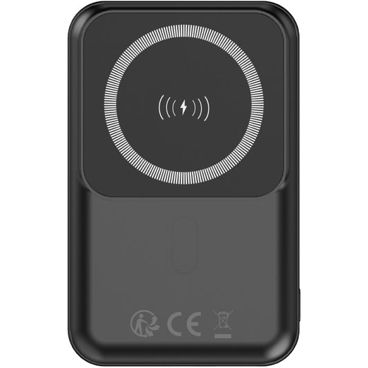 Forever MATB-100 Batería externa inalámbrica, 10000mAh, 22.5W, QC + PD + FQI, 1 x QI - 1 x USB-A - 1 x USB-C, Negro