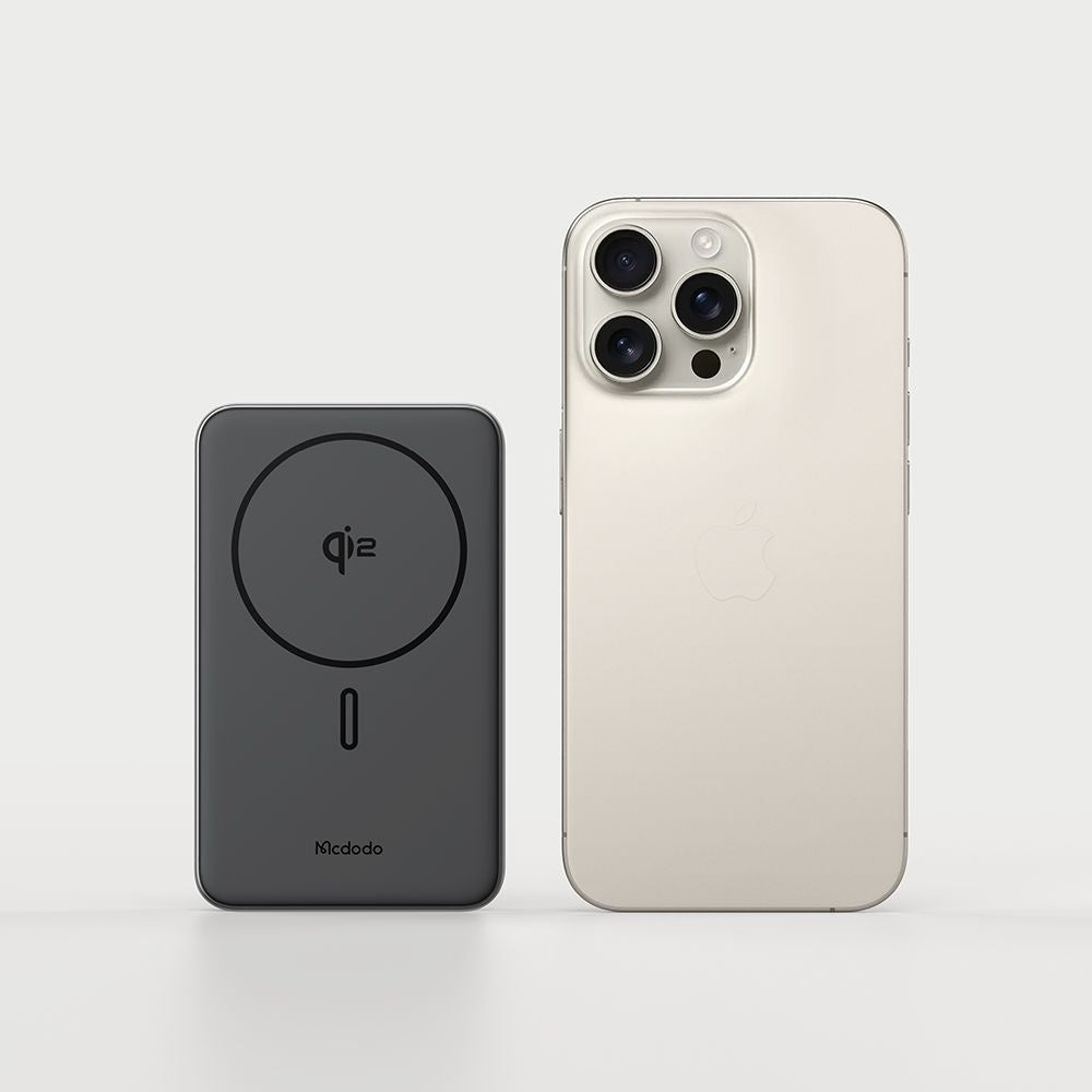 Batería Externa Inalámbrica McDodo MC-6310 2in1, 10000mAh, 20W, PD + FQI, 1 x USB-C, Negra