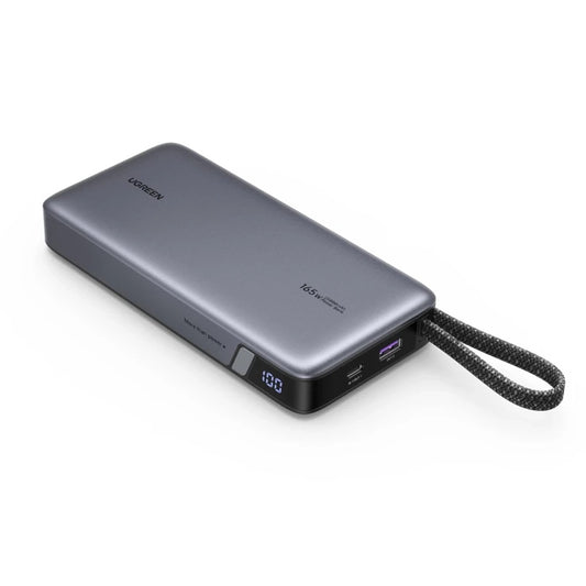 Batería Externa UGREEN PB726 (55995B), 25000mAh, 165W, QC + PD, 1 x USB-A - 3 x USB-C, Gris