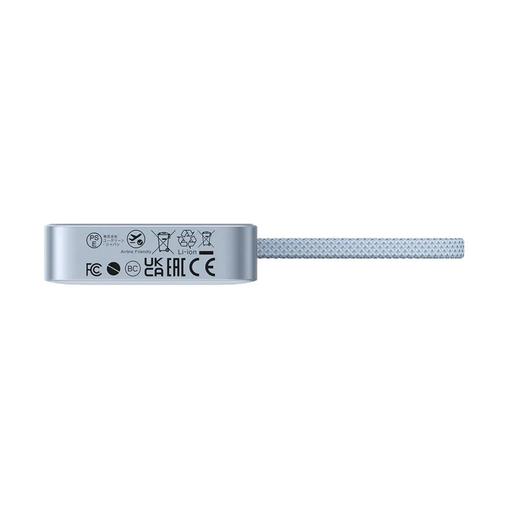 Batería Externa Inalámbrica UGREEN MagFlow PB773 (65958B), 10000mAh, 25W, PD + FQI, 1 x QI - 2 x USB-C, Azul
