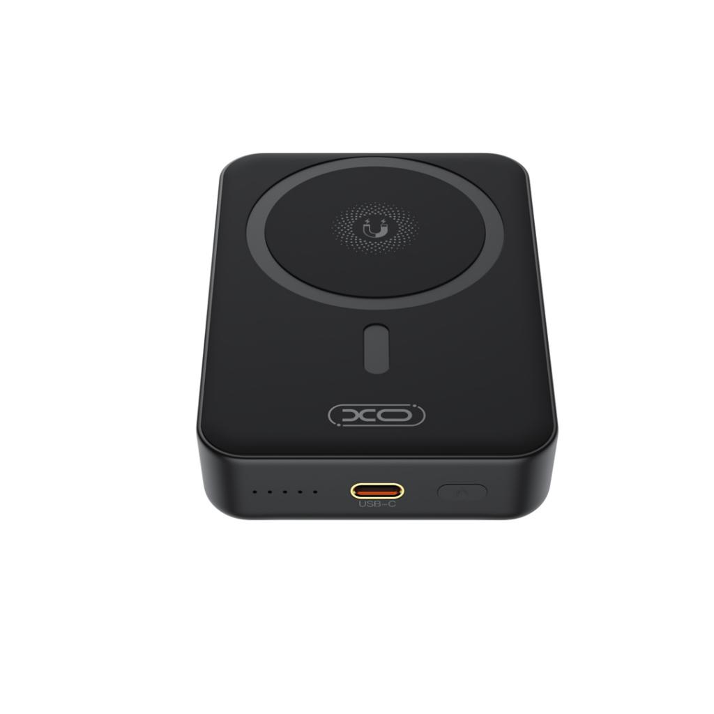 Batería Externa Inalámbrica XO Design PR231, 10000mAh, 20W, PD + FQI, 1 x QI - 1 x USB-C, Negra
