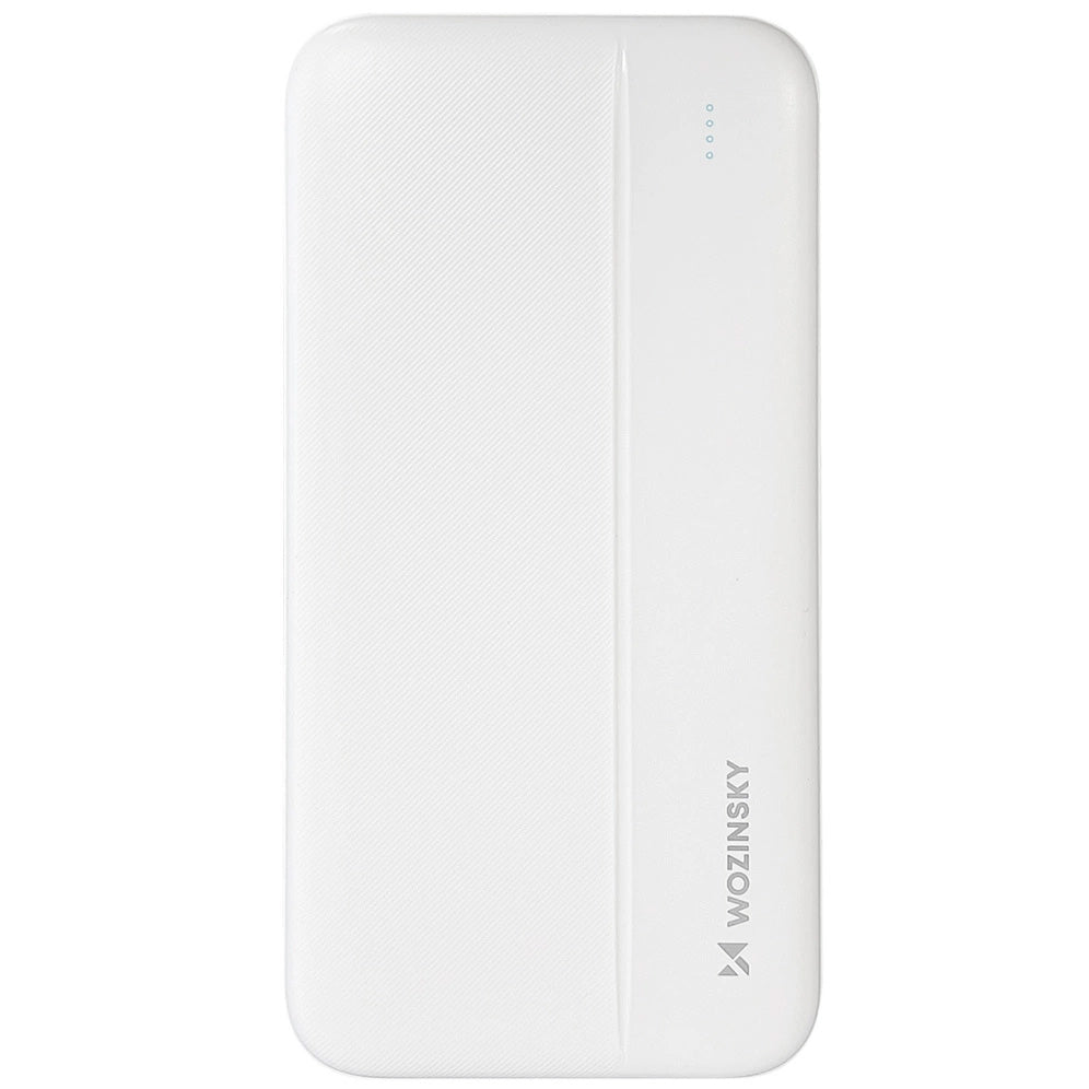 Batería Externa WZK WPBWE1, 10000mAh, 10W, 2 x USB-A, Blanca