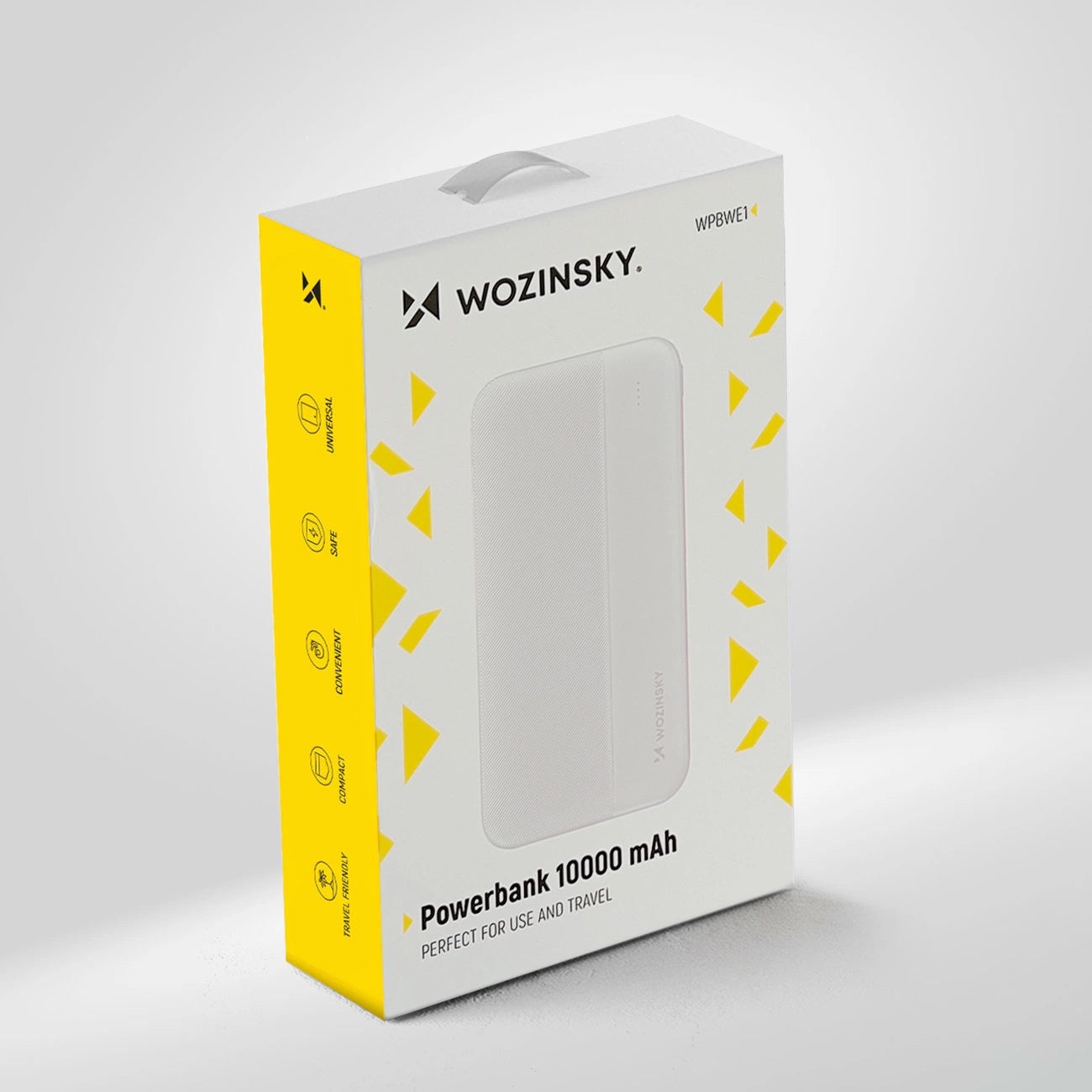 Batería Externa WZK WPBWE1, 10000mAh, 10W, 2 x USB-A, Blanca