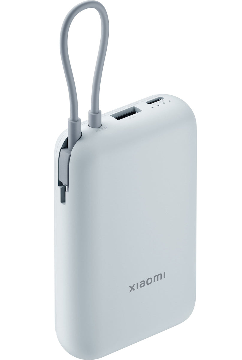 Batería Externa Xiaomi Pocket Edition Pro, 10000mAh, 33W, QC + PD, 1 x USB-A - 1 x USB-C, Azul BHR9073GL