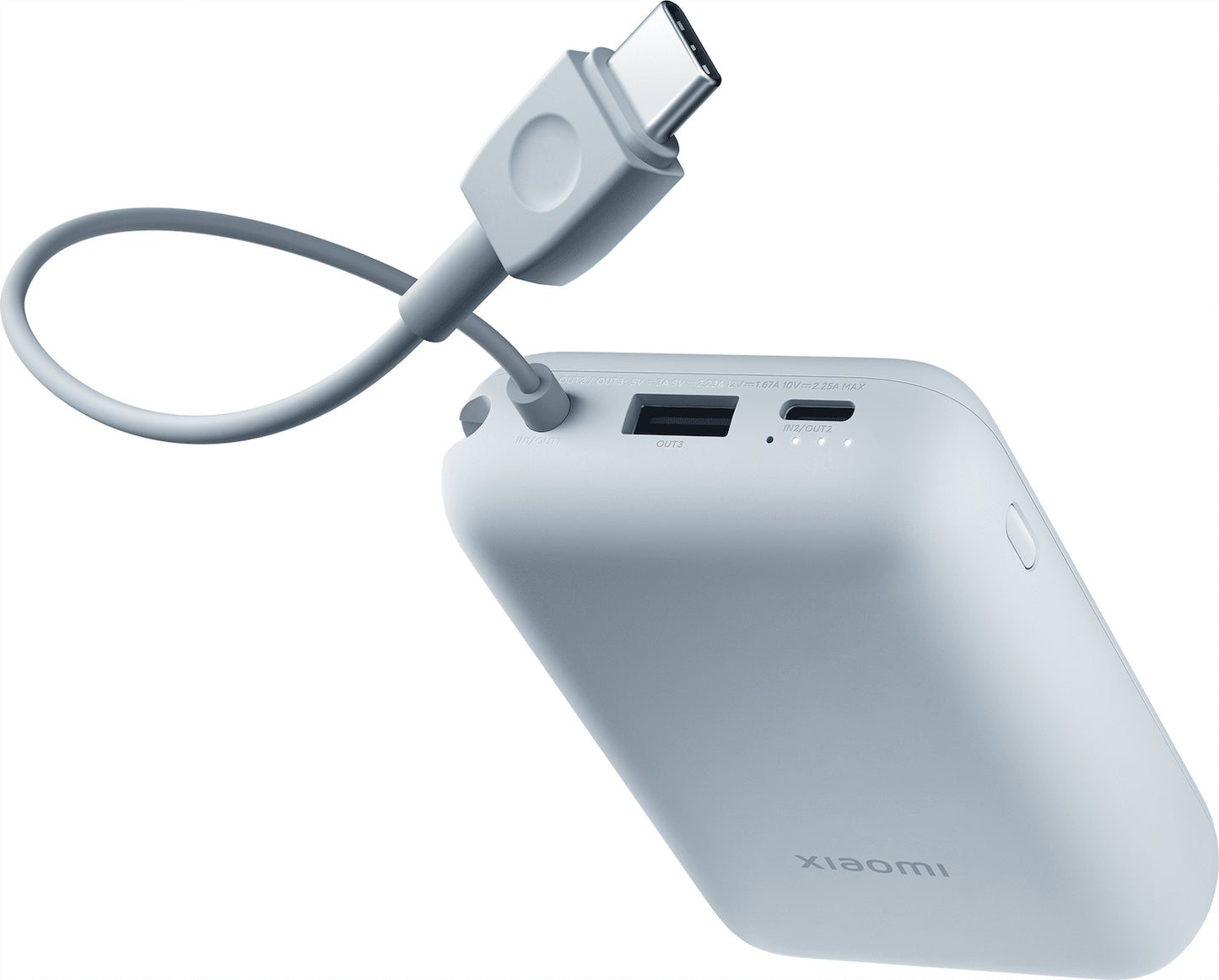 Batería Externa Xiaomi Pocket Edition Pro, 10000mAh, 33W, QC + PD, 1 x USB-A - 1 x USB-C, Azul BHR9073GL
