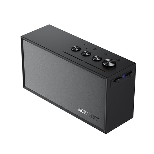 Altavoz Bluetooth Acefast K9 Go, 7W, TWS, RGB, Impermeable, Negro