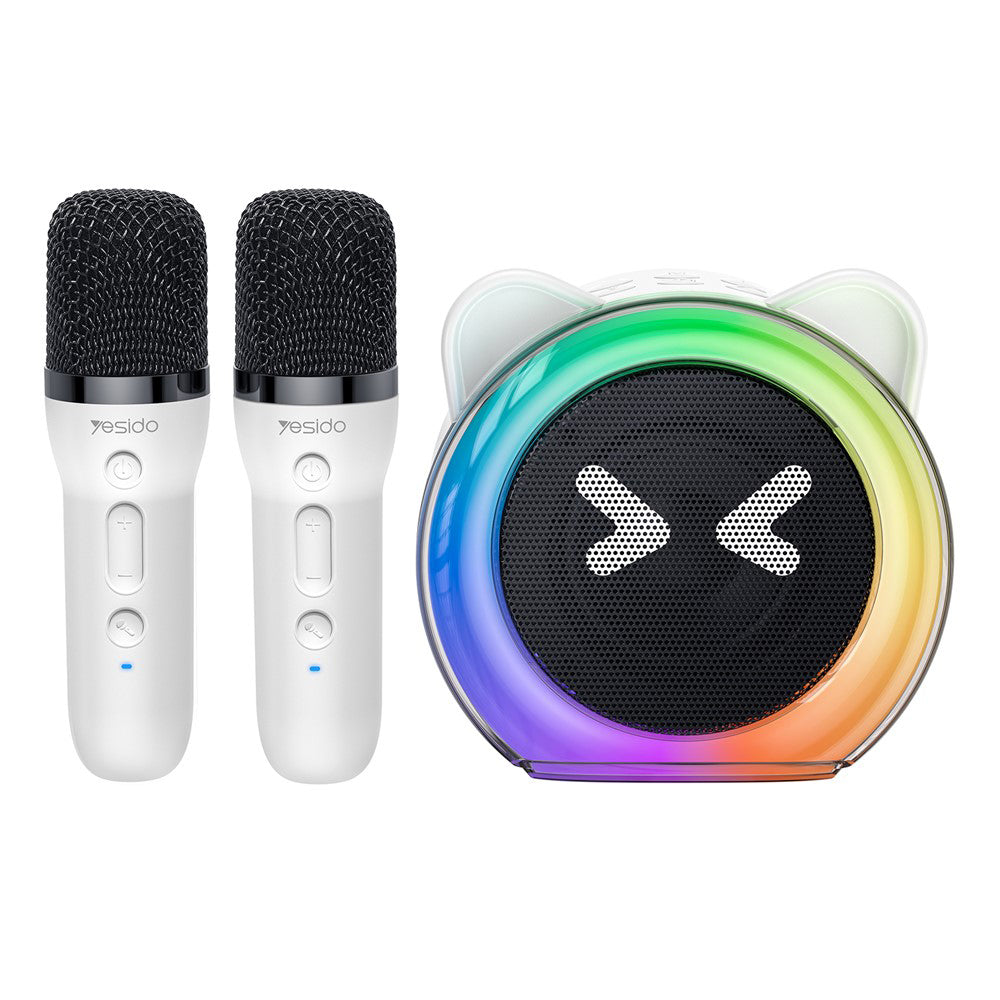 Altavoz Bluetooth Yesido YSW36 Kids, 5W, Karaoke, Blanco
