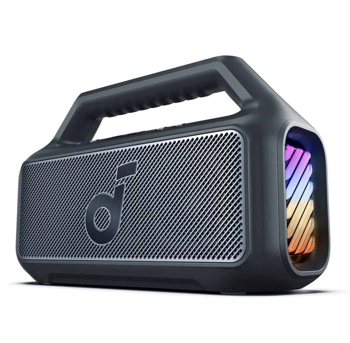 Altavoz Portátil Bluetooth Anker SoundCore Boom 2, 80W, TWS, RGB, Impermeable, Negro A3138011