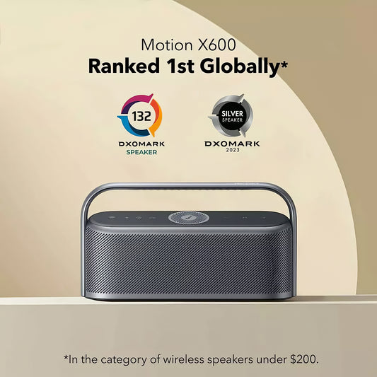 Altavoz portátil Bluetooth Anker SoundCore Motion X600, 50W, impermeable, negro A3130011