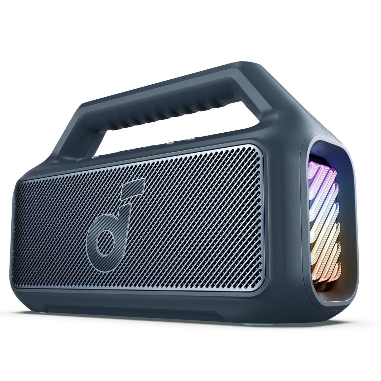 Altavoz Portátil Bluetooth Anker SoundCore Boom 2, 80W, TWS, RGB, Impermeable, Azul A3138031