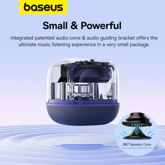 Altavoz Bluetooth Portátil Baseus AeQur V2, Morado