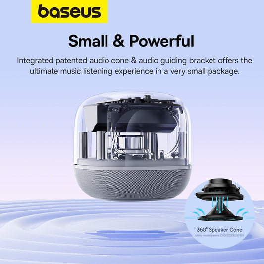 Altavoz Bluetooth Portátil Baseus AeQur V2, Blanco