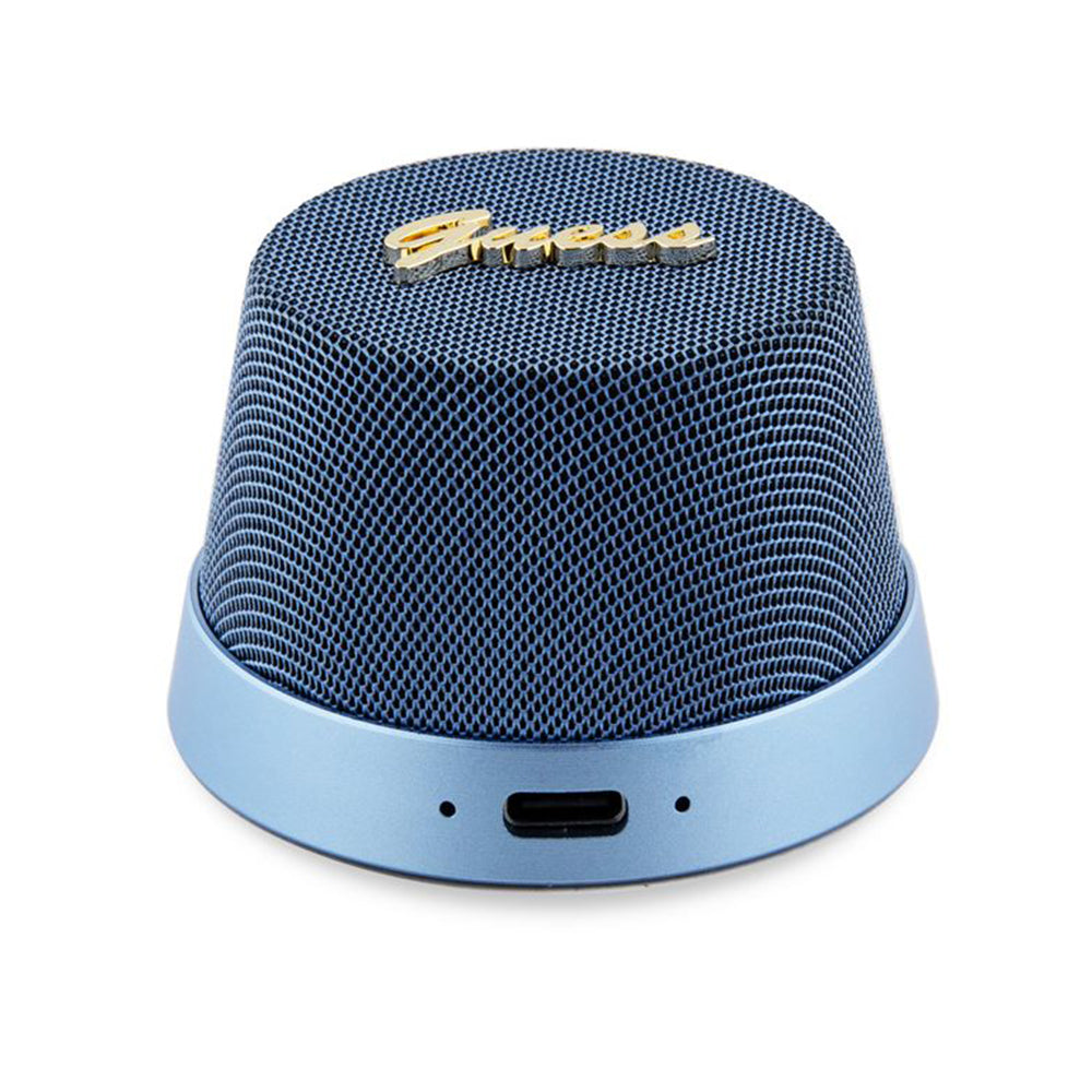 Altavoz Portátil Bluetooth Guess Stand Magnético Script Metal, 3W, Azul