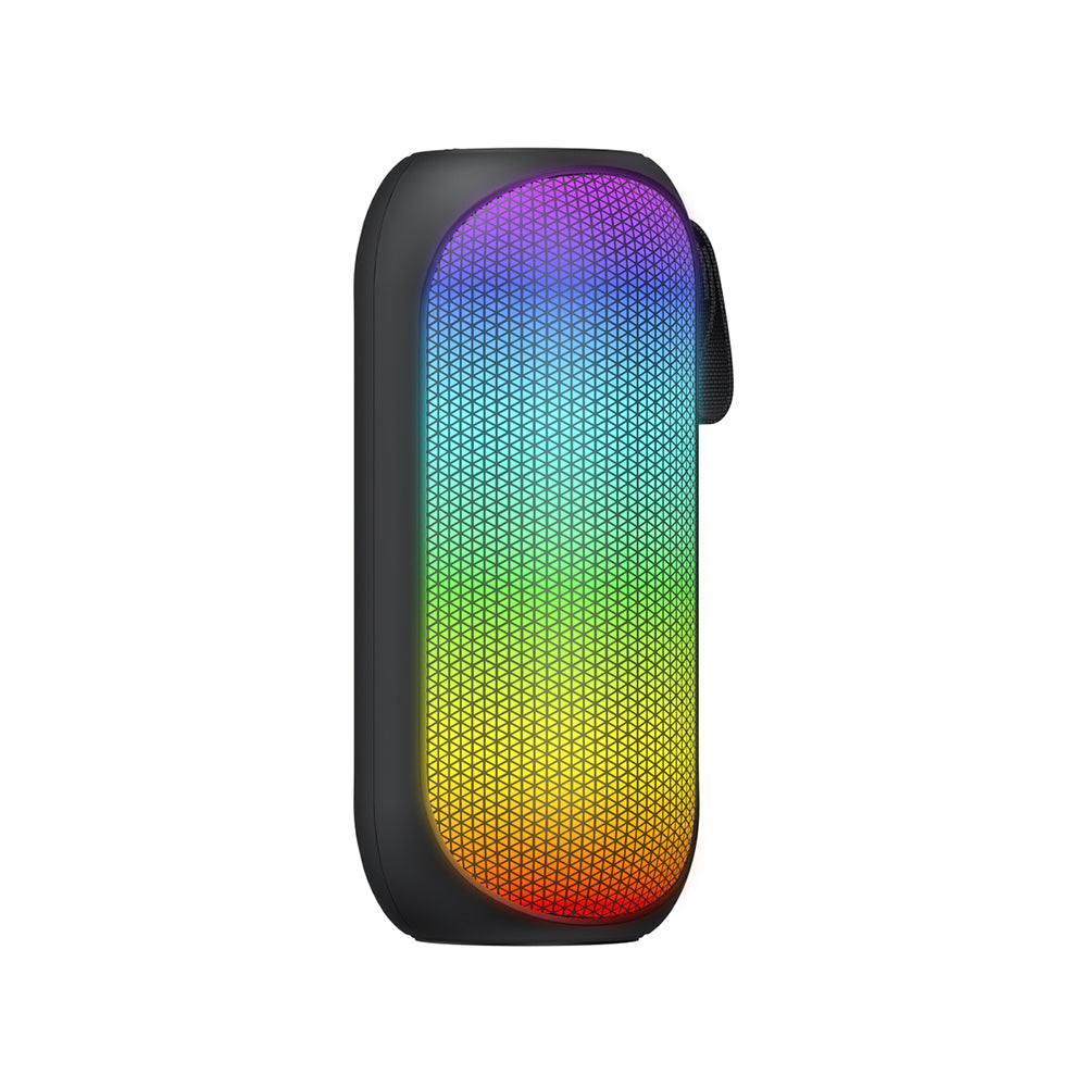 Altavoz Portátil Bluetooth HAVIT SK808BT, 8W, RGB, Impermeable, Negro