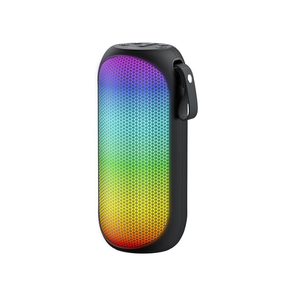 Altavoz Portátil Bluetooth HAVIT SK808BT, 8W, RGB, Impermeable, Negro