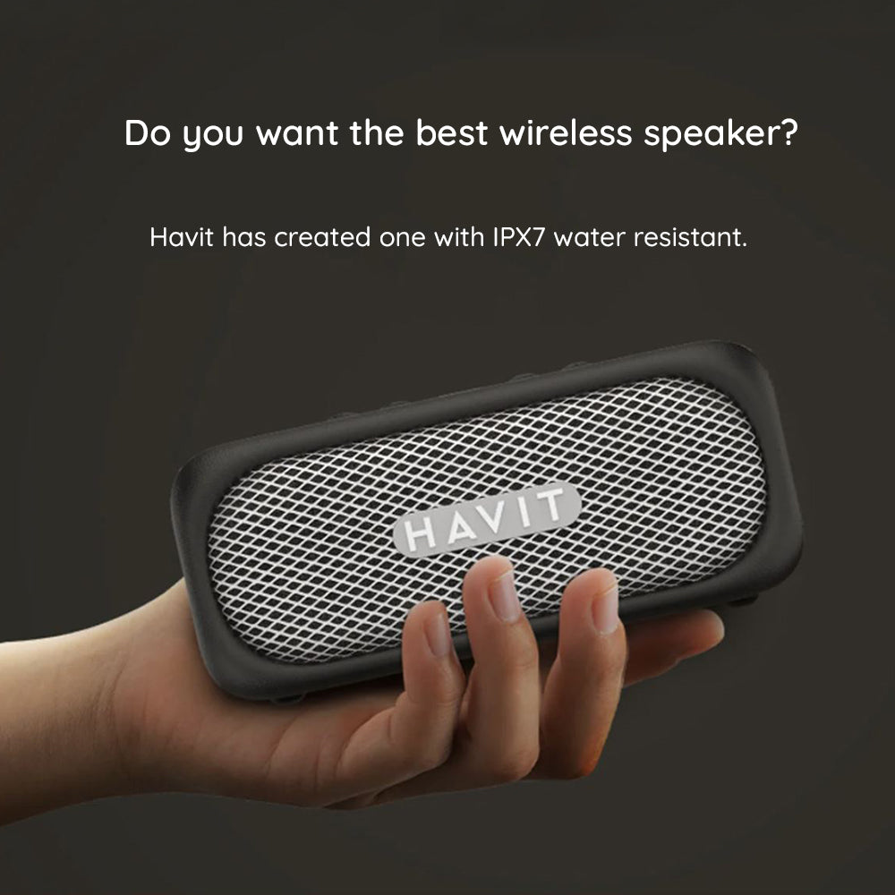 Altavoz Bluetooth HAVIT SK905BT, 20W, Impermeable, Beige