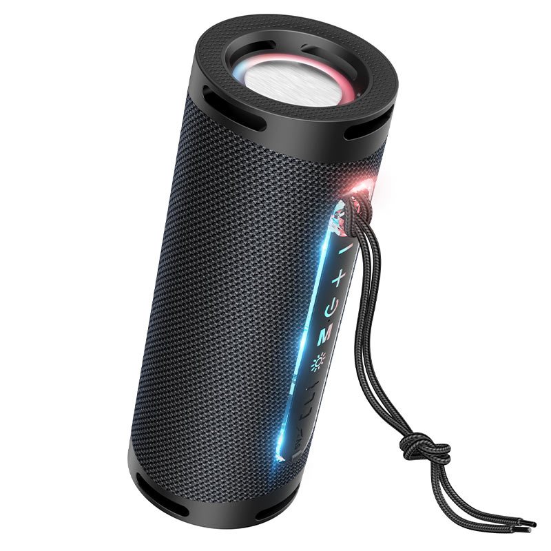 Altavoz Portátil Bluetooth HOCO HC9 Dazzling Pulse Sports, 10W, TWS, RGB, Negro