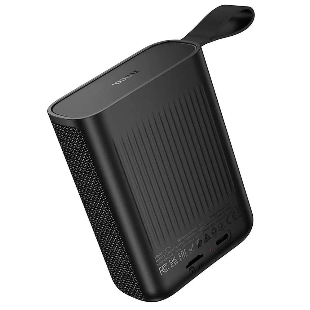 Altavoz Portátil Bluetooth HOCO HC34, 5W, TWS, Impermeable, Negro